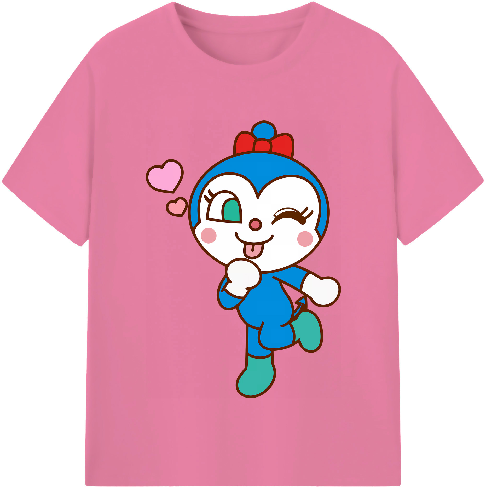 （画像用） アンパンマン Anpanman 綿100％半袖Tシャツ（フロントプリント）